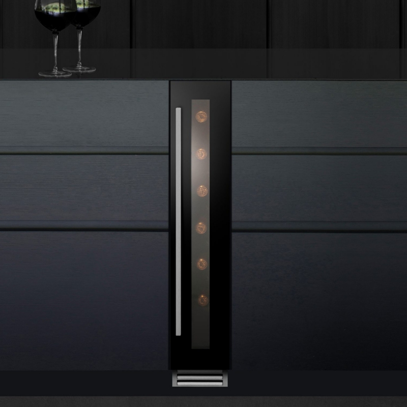 Caple WI156 15cm Freestanding Undercounter Wine Cooler BLACK