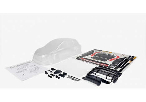 Carisma M48S Hyundai i20N Rally1 1/10 Clear Bodyshell Set CA16585
