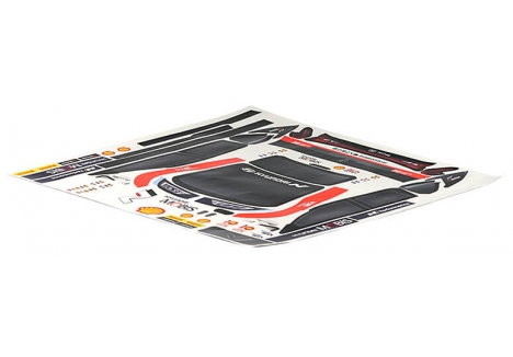 Carisma M48S Hyundai i20N Rally1 Bodyshell Sticker Set Decals CA16589