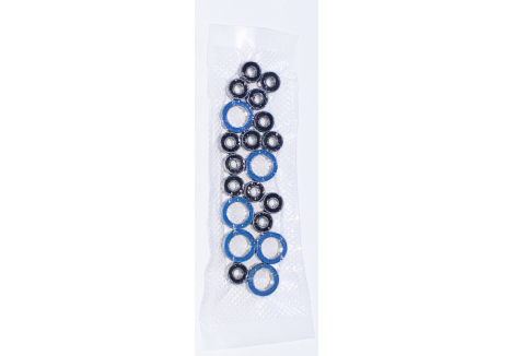 Carisma SCA-1E Replacement Bearing Set 20 Rubber Sealed Bearings SCA-1E BEARING