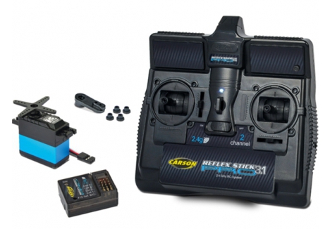 Carson Reflex 3.1 2-Channel Stick RC Transmitter with Receiver TAMC707131
