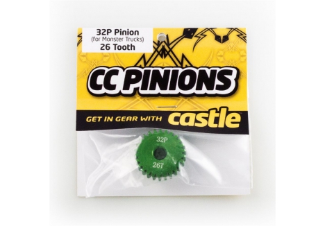 Castle Creations 26T 32P Pinion Gear 5mm Shaft Aluminium M-CC6505