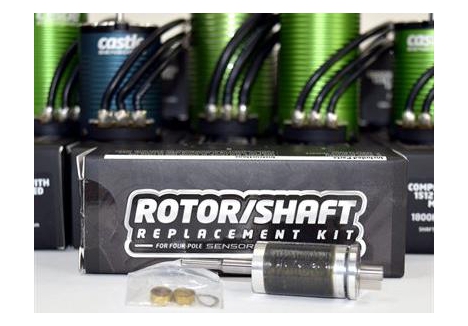 CASTLE ROTOR/SHAFT REPLACEMENT KIT 1415-2400Kv 5MM M-CC011-0129-00