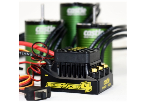 Castle Sidewinder 4 1410 3800Kv Brushless Motor ESC Combo CC010-0164-06