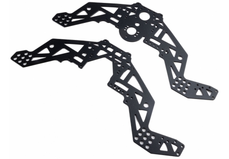 Chassis Plate Set V3, Black: Mini LMT Sparkle Smash