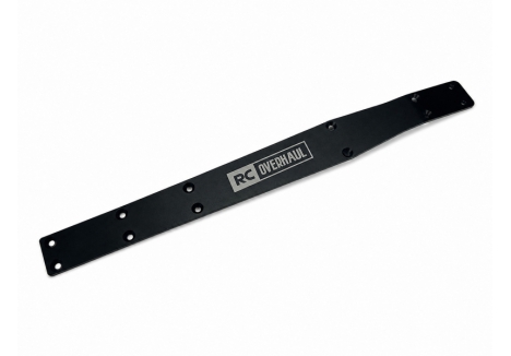 Chassis Skid Plate, Black Aluminium, Mini Kraton