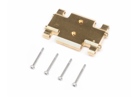 Chassis Skid Plate, Brass: AX24