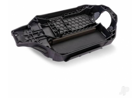 Chassis, Steel Grey (162mm long battery compartment) (fits flat style battery packs) (use only with #7430R front bulkhead & #6726X battery hold-down)