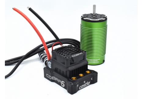 COBRA 6, 33.6V, 8A PEAK BEC W/1717-1260KV SENSORED MOTOR