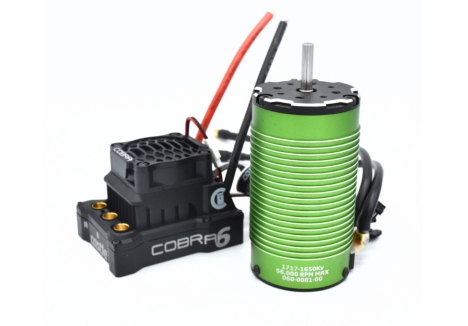COBRA 6, 33.6V, 8A PEAK BEC W/1717-1650KV SENSORED MOTOR