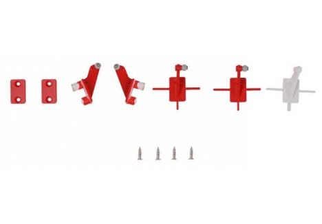 Control Horns (for 1100mm P-51D Mustang) (Dago Red)
