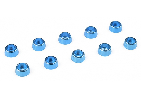 CORALLY ALUMINIUM WASHER FOR M2.5 SOCKET HEAD SCREWS OD=7MM BLUE 10PCS C-31264