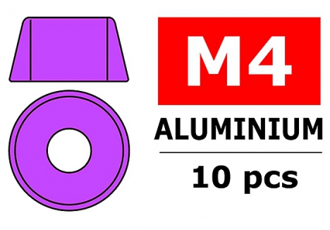 CORALLY ALUMINIUM WASHER FOR M4 SOCKET HEAD SCREWS O C-3214-40-2