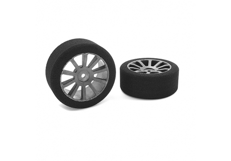 Corally Attack Foam Tyres 1/10 GP Touring 35 Shore Front Carbon C-14700-35