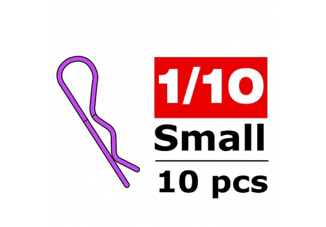 Corally Body Clips 45 Bent Small Purple 10 Pcs RC Car C-35103