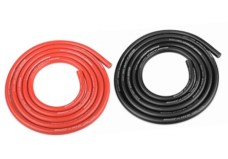 Corally Ultra V+ Silicone Wire 12AWG 1731 Strands Black Red 2 Metre C-50112