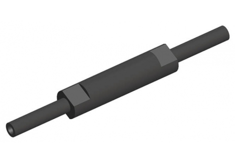 Corally Wheelie Bar Wheel Axle Steel CNC-Machined Black Spare Part C-00180-295