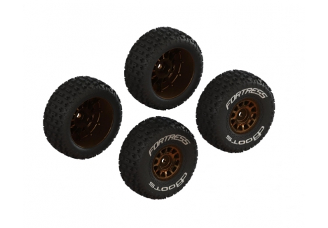 dBoots 'FORTRESS' Glued Tire Set, Bronze (2 Pairs) - Z-ARA-2024