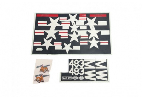Decal Sheet - Bad Kitty (for 1700mm F7F V2) (Blue)