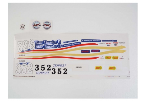 Decal Sheet (for 1100mm P-51D Mustang) (Blue Thunder 2)