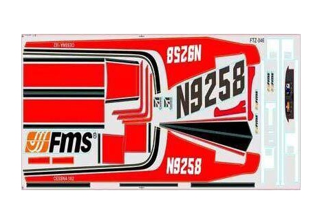 Decal Sheet (for 1400mm Sky Trainer 182) (AT-Red)