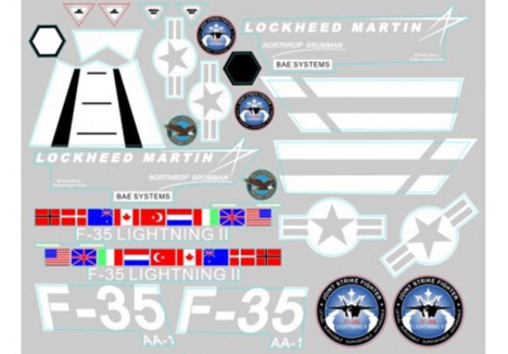 Decal Sheet (for 64mm F35 V2)