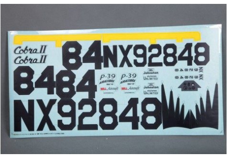 Decal Sheet (for 980mm P-39)