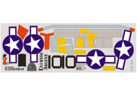 Decal Sheet (for P-51D (Red Tail) (Duchess Arlene)
