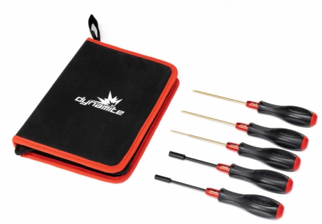 Dynamite 1/10 Hex and Nut Driver Set 5-Piece RC Tool Kit T-DYNT3040