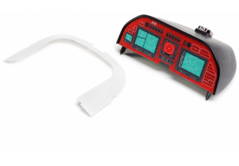 E-flite DRACO 2.0m Instrument Panel with Plastic Cover EFL12583