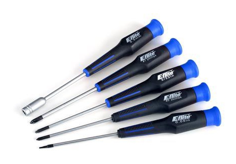 E-flite Park Flyer Tool Set 5 Piece with Precision Nut Driver Phillips Drivers T-EFLA250