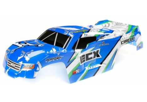 ECX 1/10 Painted Body, Blue/White: 2WD Circuit Z-ECX230036