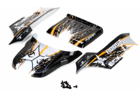 ECX RC Body Shell 1/18 4WD Roost Black Orange Z-ECX210006