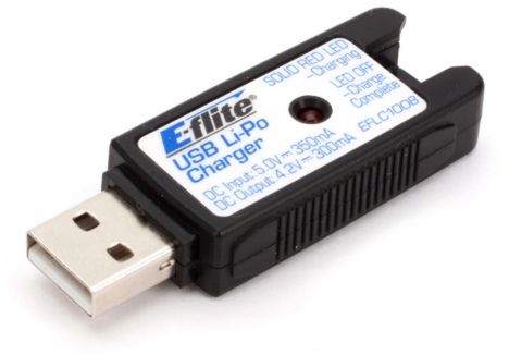 EFL 1S USB Li-Po Charger, 300mA O-EFLC1008