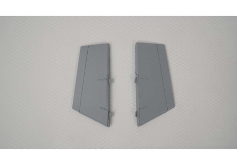 EFL Ventral Fin Set, Grey: F-16 Falcon 80mm Z-EFL87882