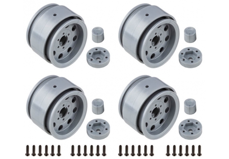 Element RC Enduro The Ocho Wheels 1.9 inch Silver Chrome Rock Crawler EL42108