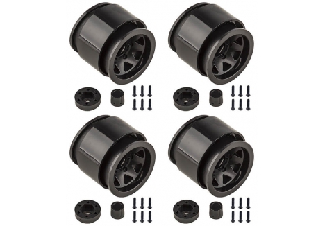 Element RC Enduro Trigon RC Wheels 1.55 inch Black 12mm Hex EL42111