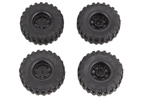 Element RC Enduro24 1:24 Scale Rock Crawler Wheels and Tyres Mounted Set EL21708