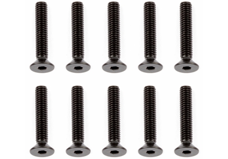 Element RC M2.5x14mm Flat Head Cap Screws Black Pack of 10 EL41077