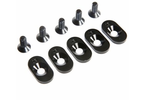 EngineMntInsert&Screws, BLK, 18T(5): 5ive-T 2.0