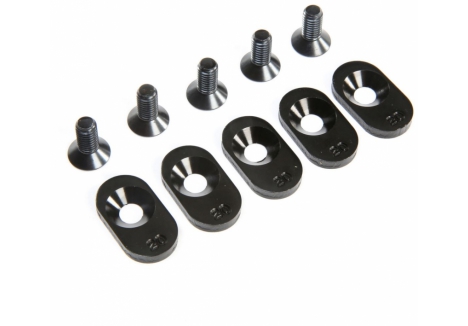 EngineMntInsert&Screws, BLK, 20T(5): 5ive-T 2.0