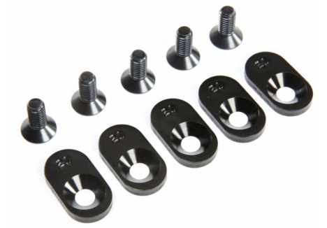 EngineMntInsert&Screws, BLK, 21T(5): 5ive-T 2.0