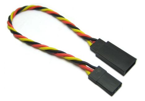 Etronix 10cm 22AWG JR Twisted Servo Extension Wire ET0732