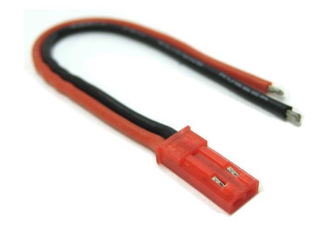 Etronix Male JST Connector Pre-Wired 10cm 20AWG Silicone Lead ET0624