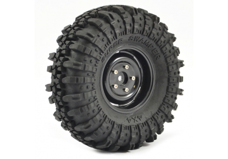FASTRAX 1:10 CRAWLER SWAMPER 1.9 SCALE WHEEL ø118MM TYRE (BLACK)(2) FAST1268B