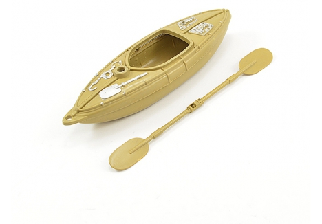 Fastrax 1/18 Scale Moulded Kayak with Oars RC Crawler Diorama Accessory FAST2365