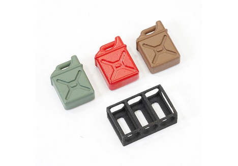 Fastrax 1/24 Scale Oil Tank Set with Base 3-Piece Assembly FAST2404