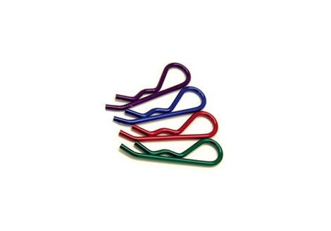 Fastrax 1/8th 1/5th Transponder Body Clips Metallic Green Pack of 6 FAST210MG