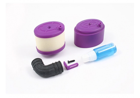 Fastrax 1/8th Scale Waterproof Air Filter Purple with Air Filter Oil FAST93P