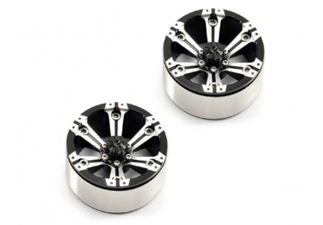 Fastrax 1.9in 6-Spoke Aluminium Beadlock RC Wheels FAST0145